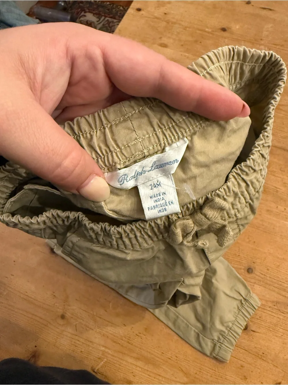 Ralph Lauren Kids Khaki Elastic-Waist Joggers